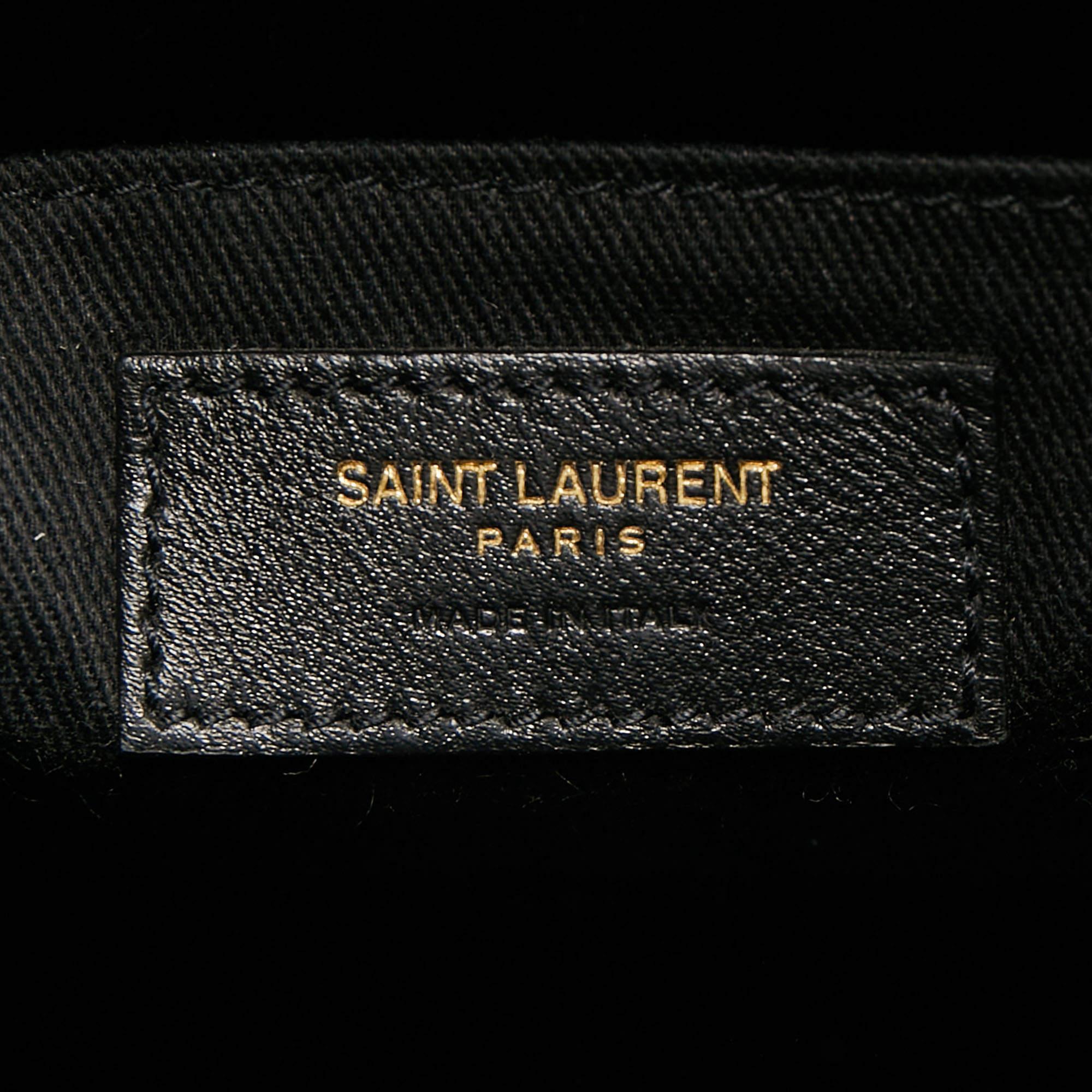 Saint Laurent Black Leather Sac De Jour North South Tote 3