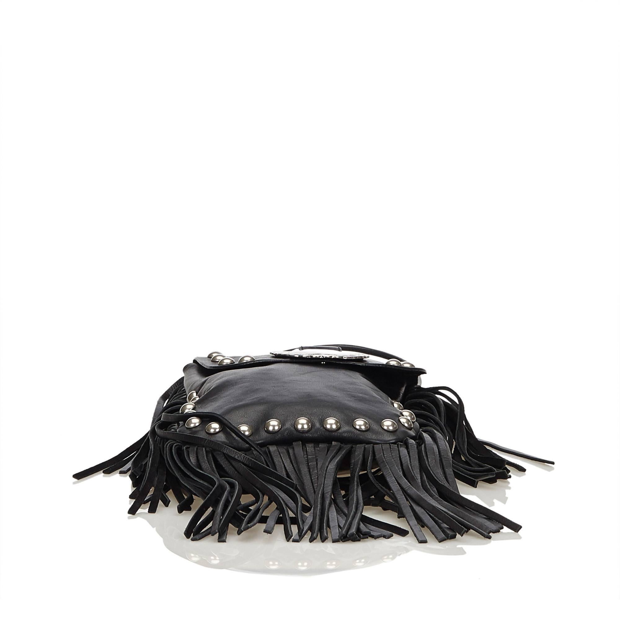 silver fringe bag