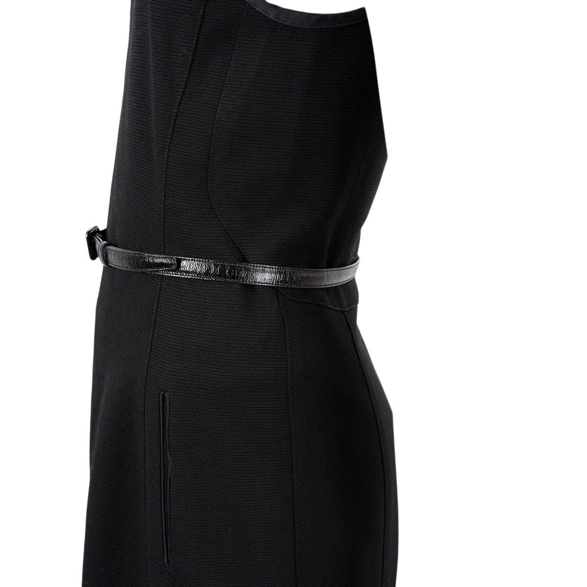 Noir SAINT LAURENT ceinture SKINNY WAIST en cuir noir 80 en vente