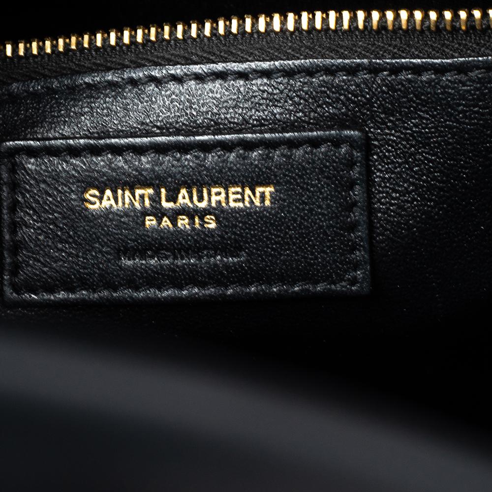 Saint Laurent Black Leather Small Classic Sac De Jour Tote 2