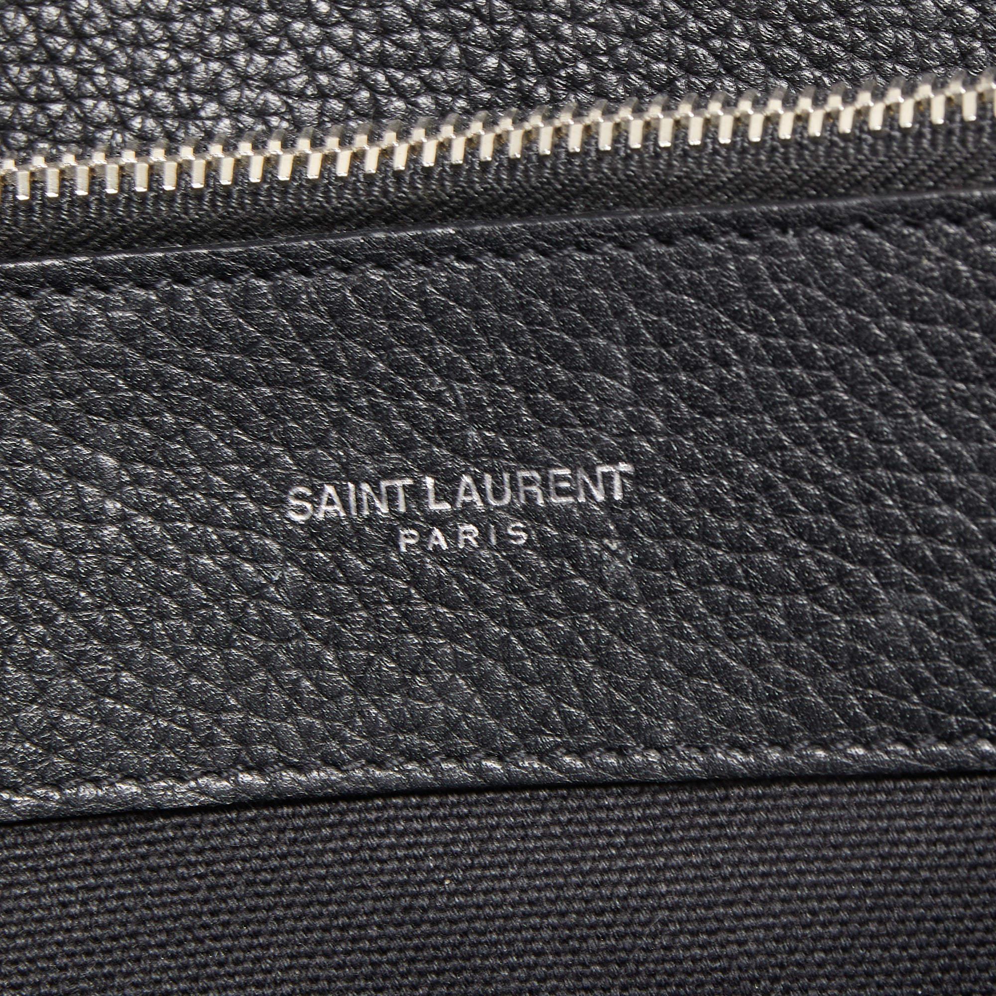 Saint Laurent Black Leather Small Classic Sac De Jour Tote 5