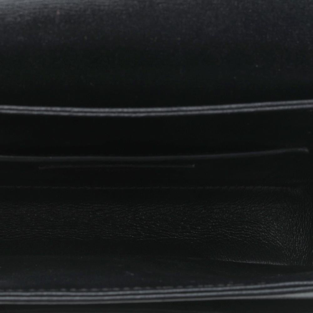 Saint Laurent Black Leather Small Le 61 Saddle Bag 2