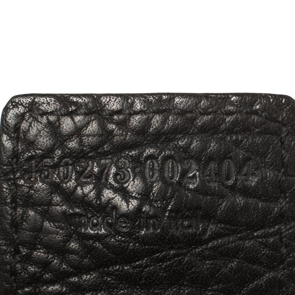 Saint Laurent Schwarzes Leder Kleine Vavin Messenger Bag 3