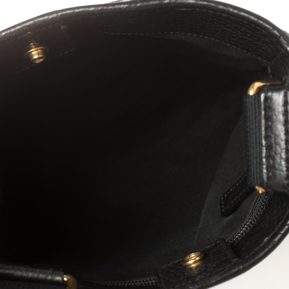 Saint Laurent Black Leather Small Vavin Messenger Bag 1