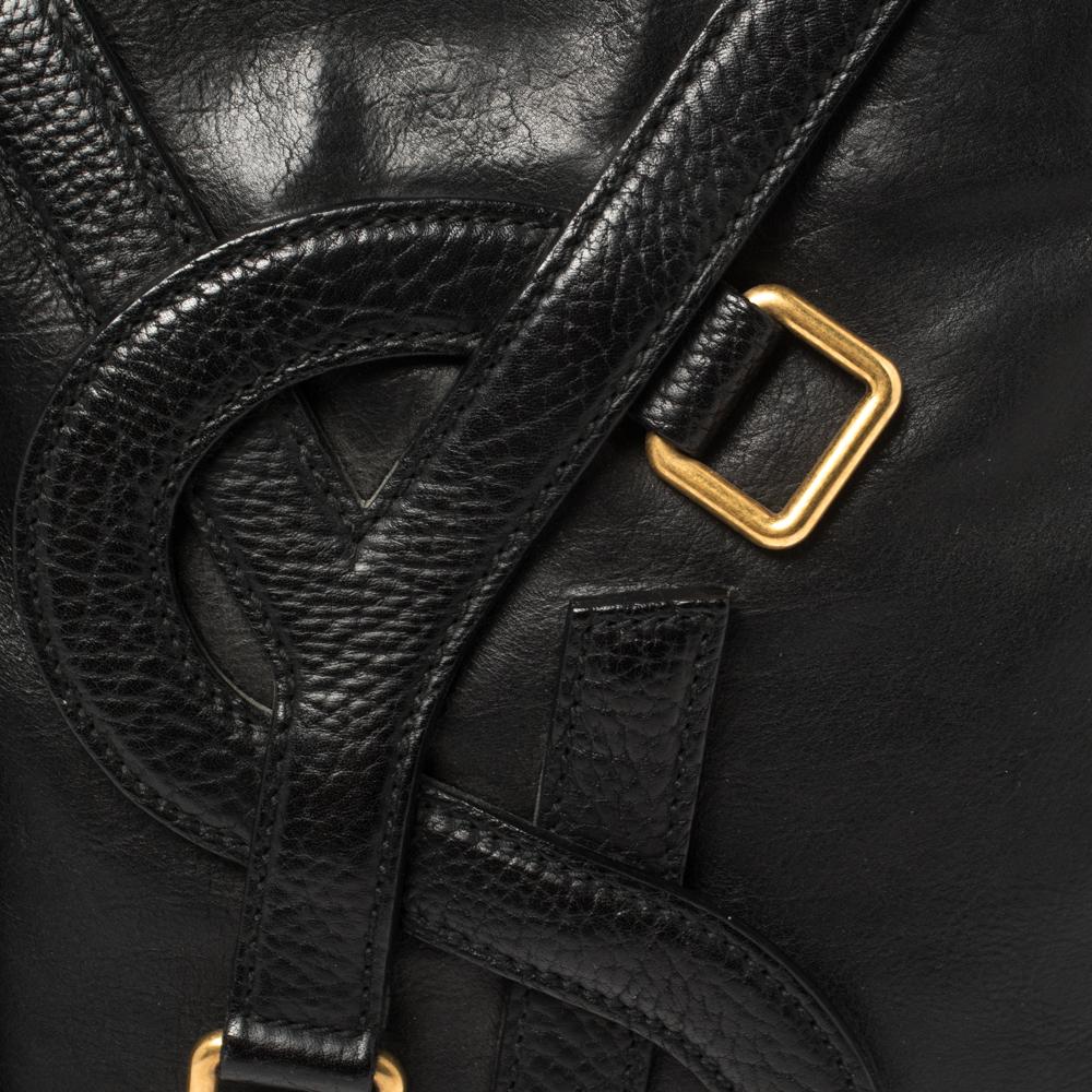 Saint Laurent Black Leather Small Vavin Messenger Bag 2