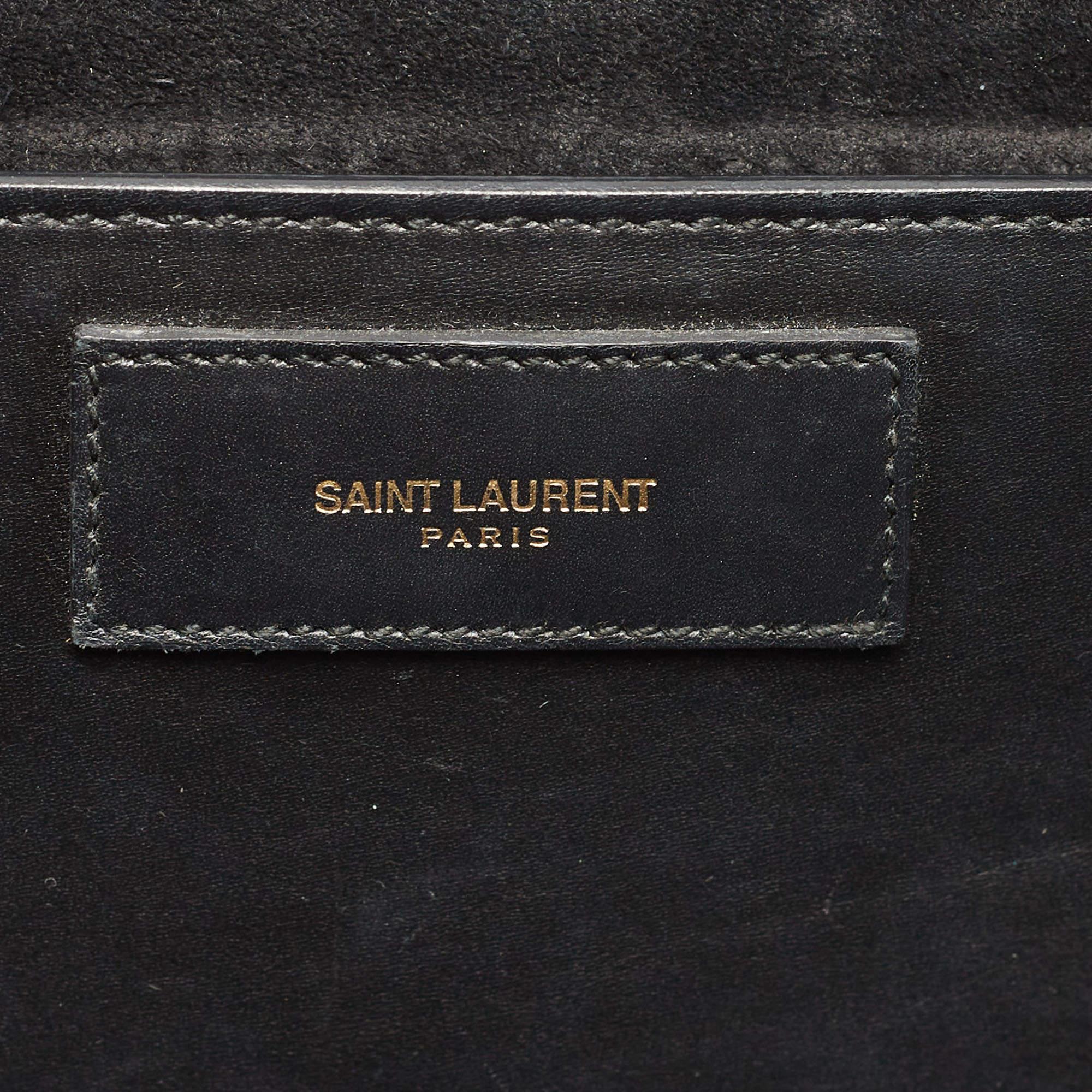 Saint Laurent Black Leather Studded Betty Shoulder Bag 10
