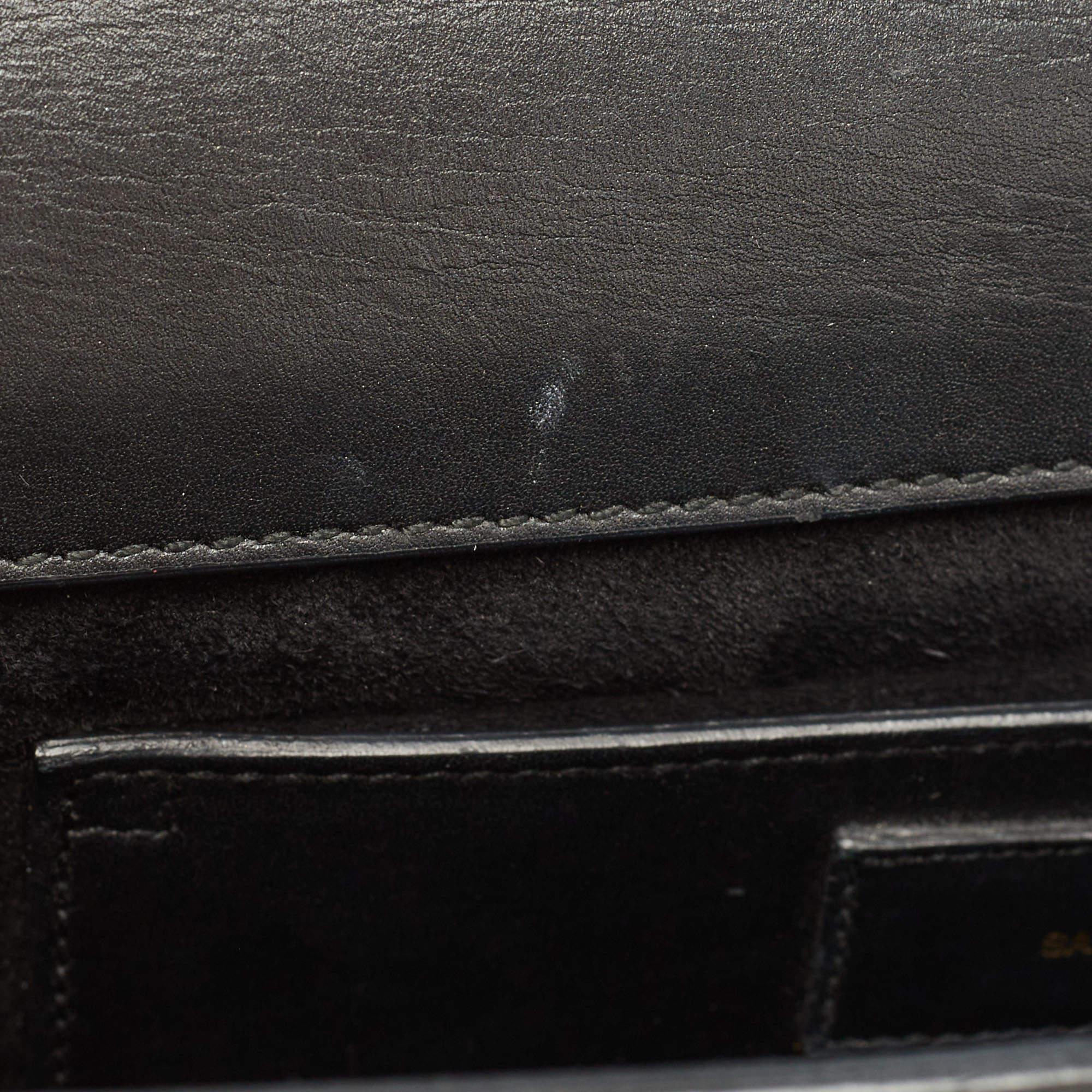 Saint Laurent Black Leather Studded Betty Shoulder Bag 11
