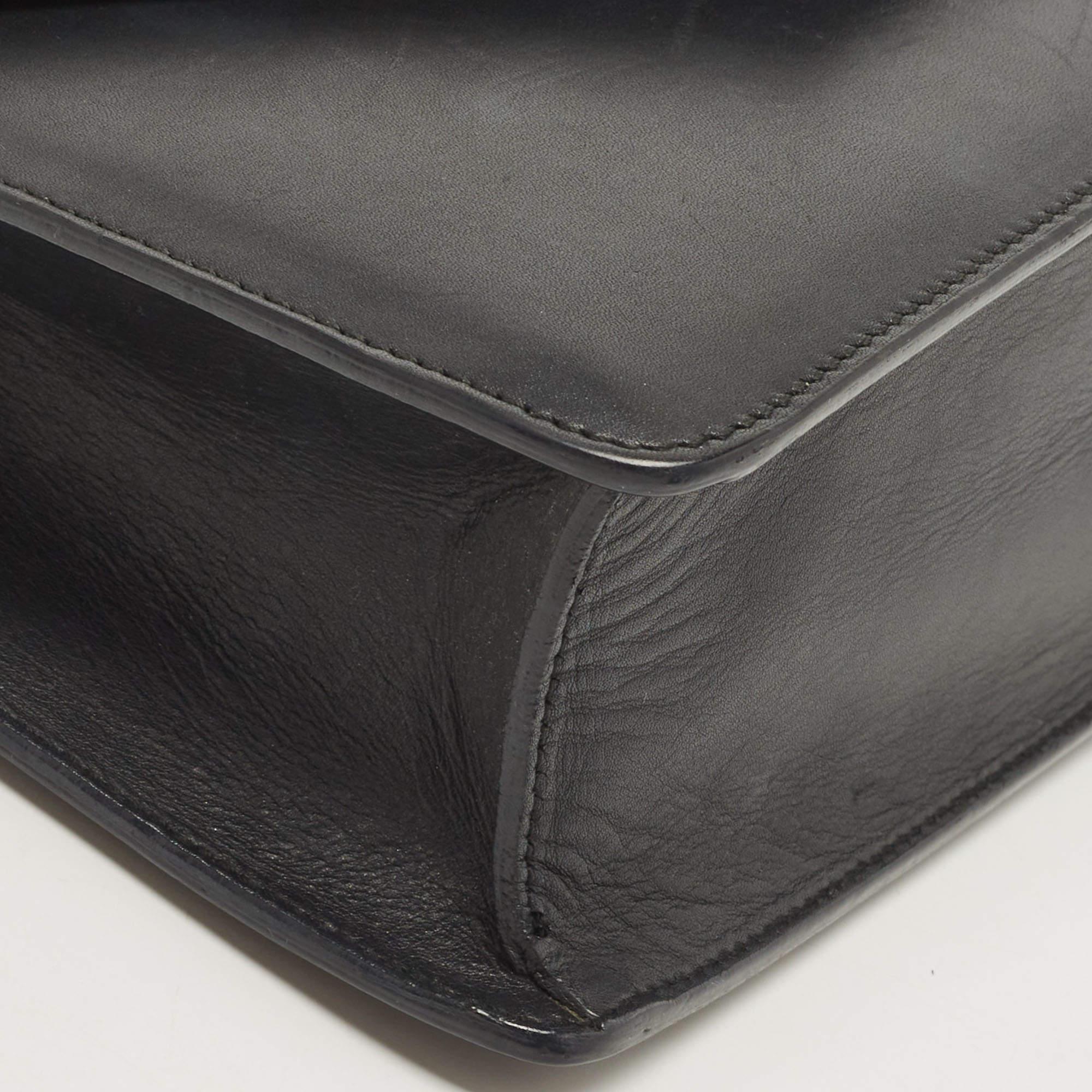 Women's Saint Laurent Black Leather Studded Betty Shoulder Bag