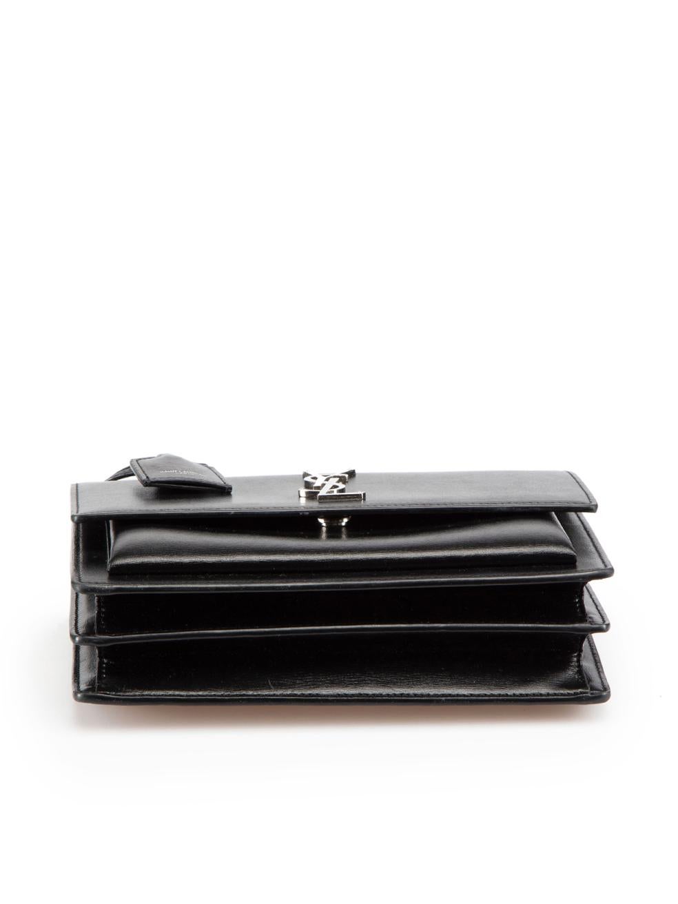Women's Saint Laurent Black Leather Sunset Convertible Bag