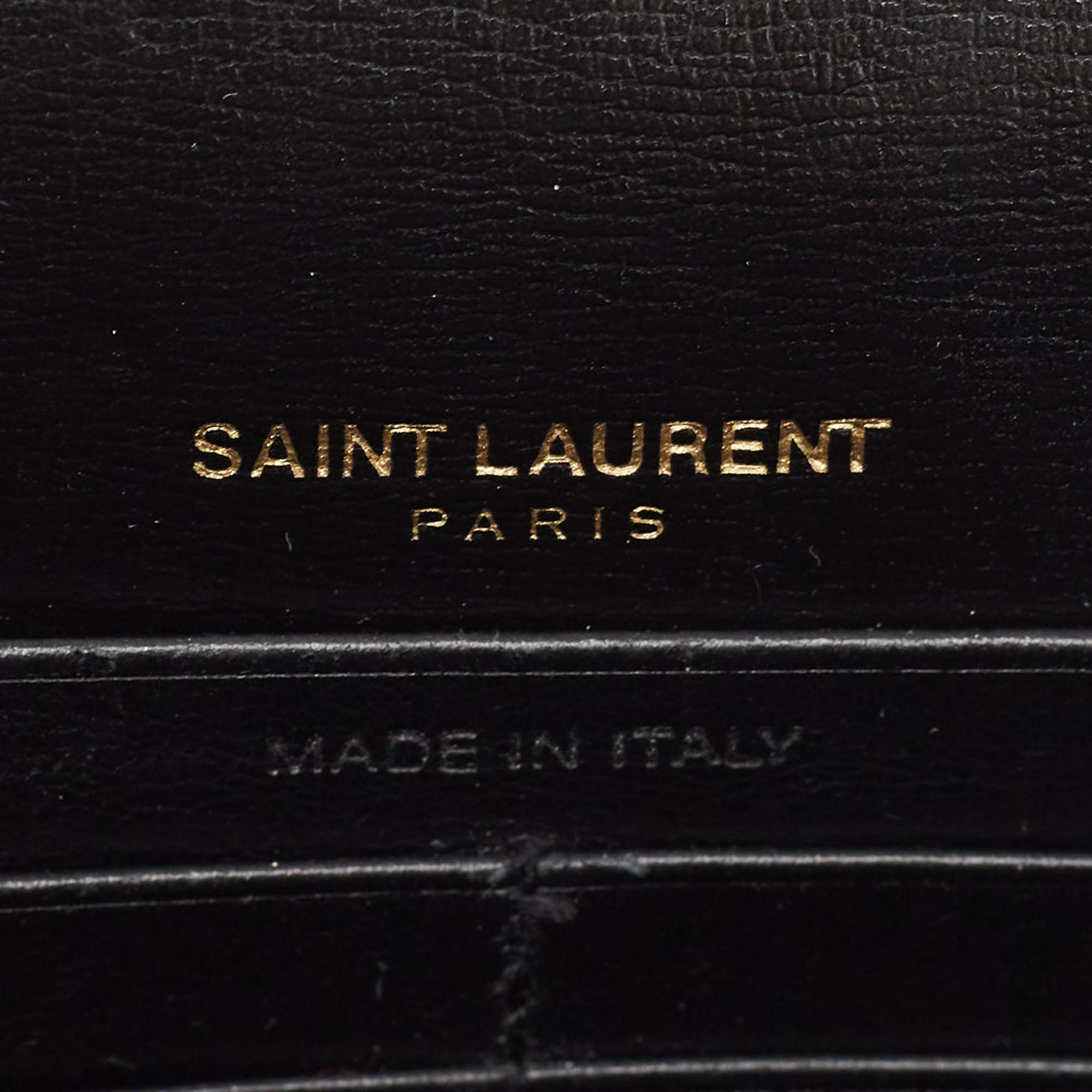 Saint Laurent Black Leather Sunset Top Handle Bag 7
