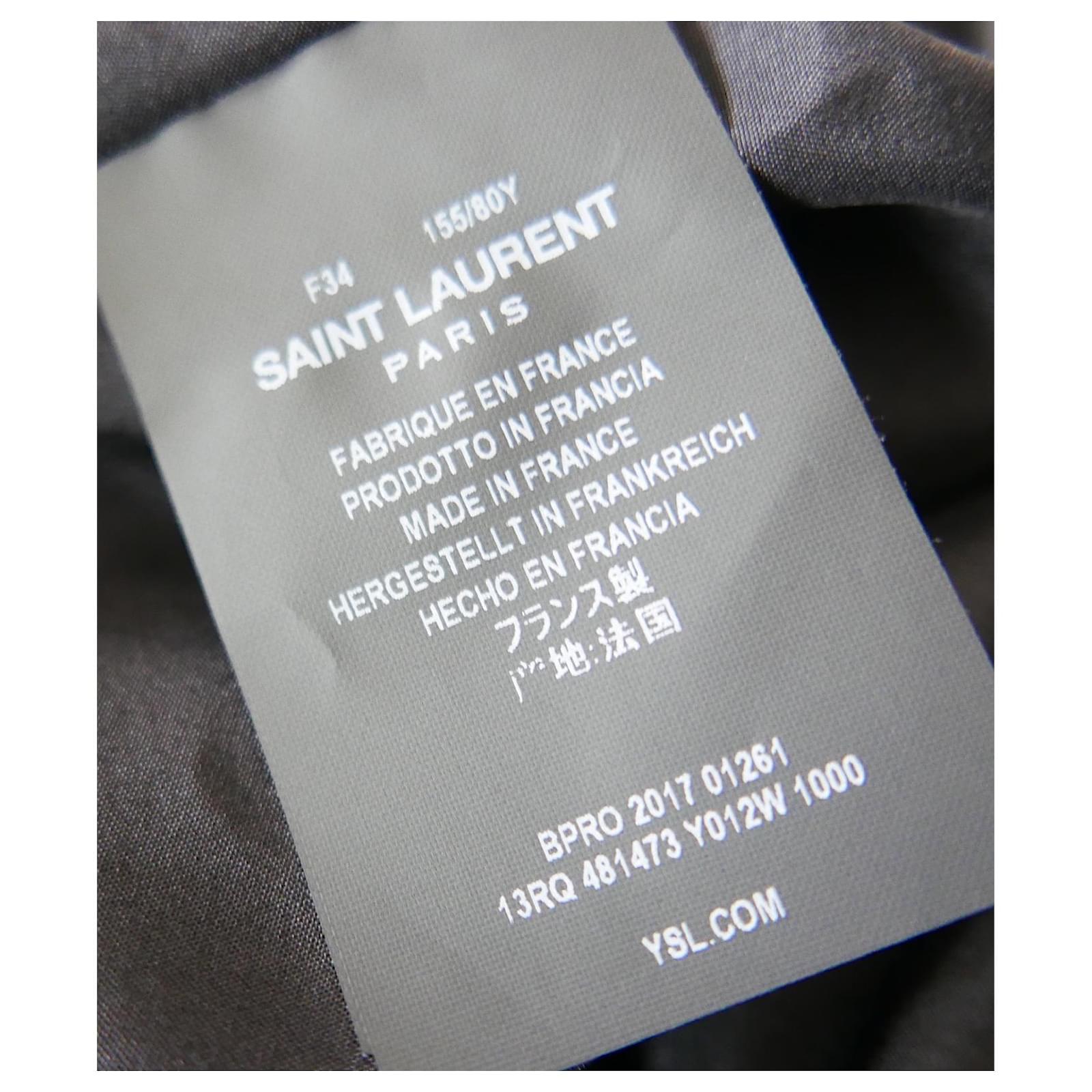 Saint Laurent Black Leather Tassel Mini Dress For Sale 3