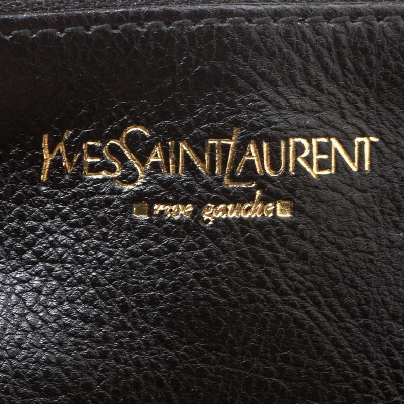 Saint Laurent Black Leather Vincennes Mombasa Hobo 3