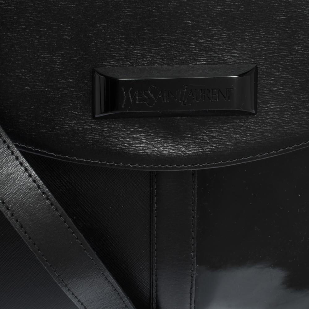Saint Laurent Black Leather Vintage Flap Shoulder Bag 3