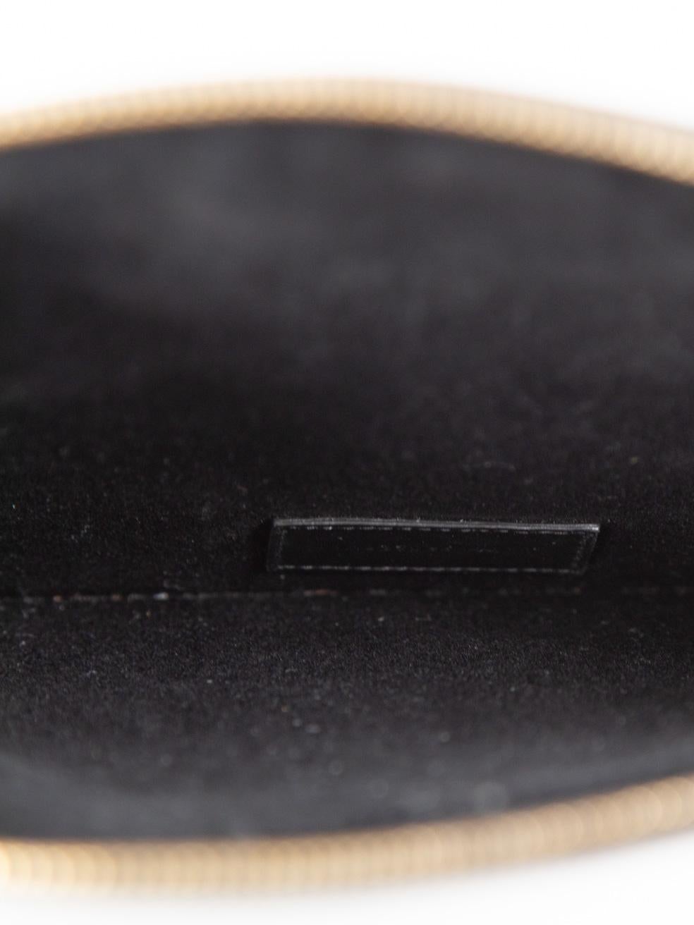 Saint Laurent Black Leather & Wicker Clutch Bag 1