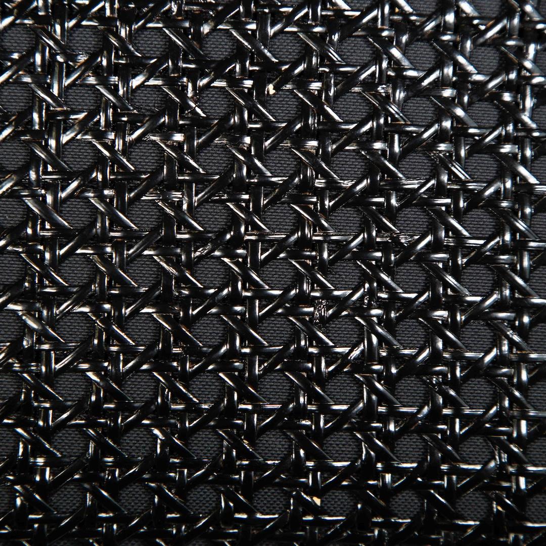 Saint Laurent Black Leather & Wicker Clutch Bag 2