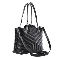 Saint Laurent Schwarze Loulou Cabas Tote Bag Kleine Shopper