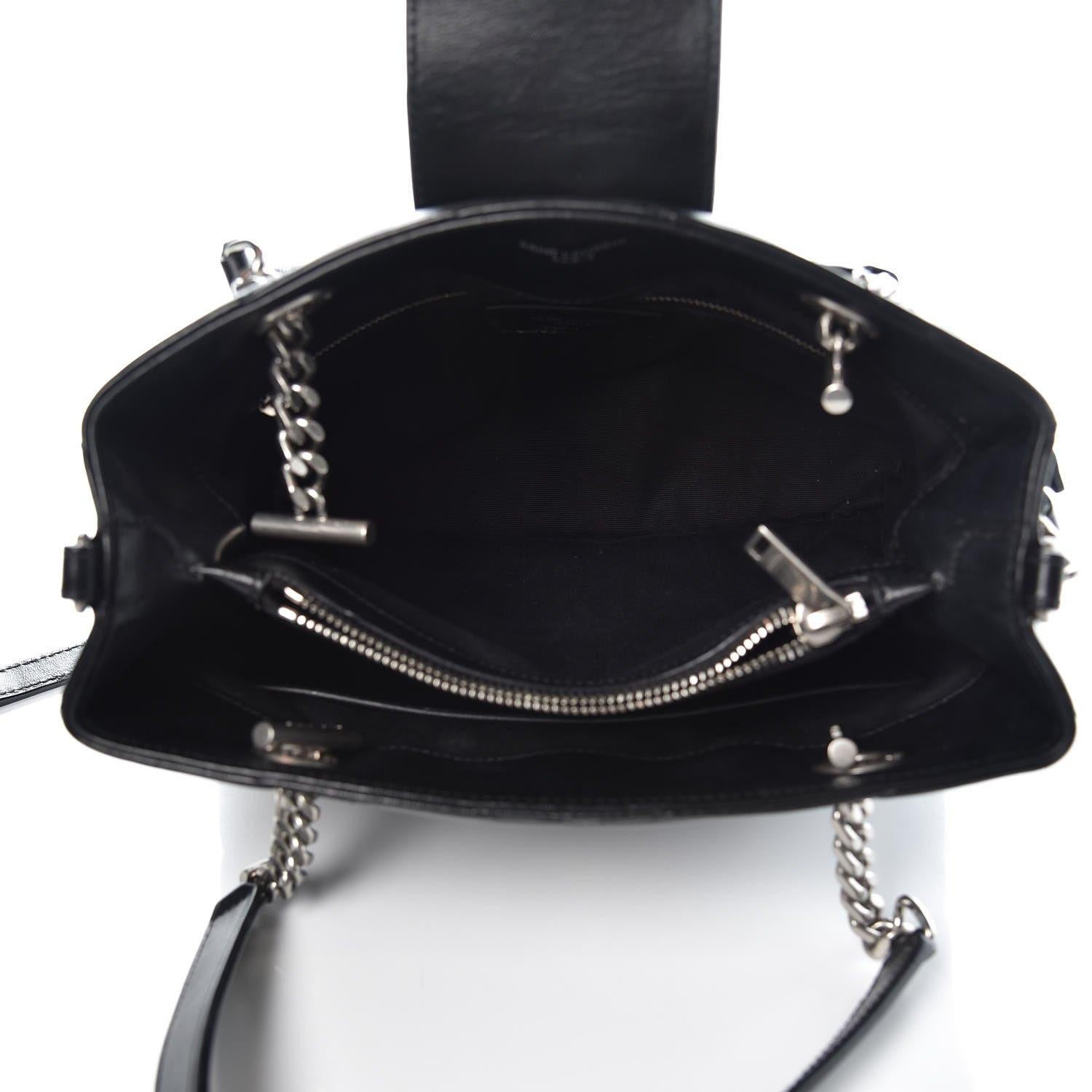 Saint Laurent Bolso Tote Loulou Cabas Negro Pequeño Shopper en venta 4