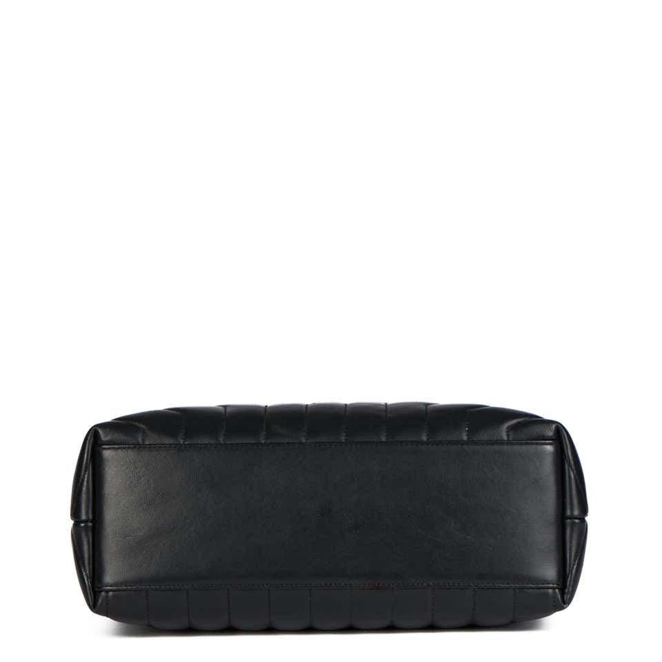 Saint Laurent Black M Quilted Calfskin Leather LouLou In Excellent Condition In London, GB