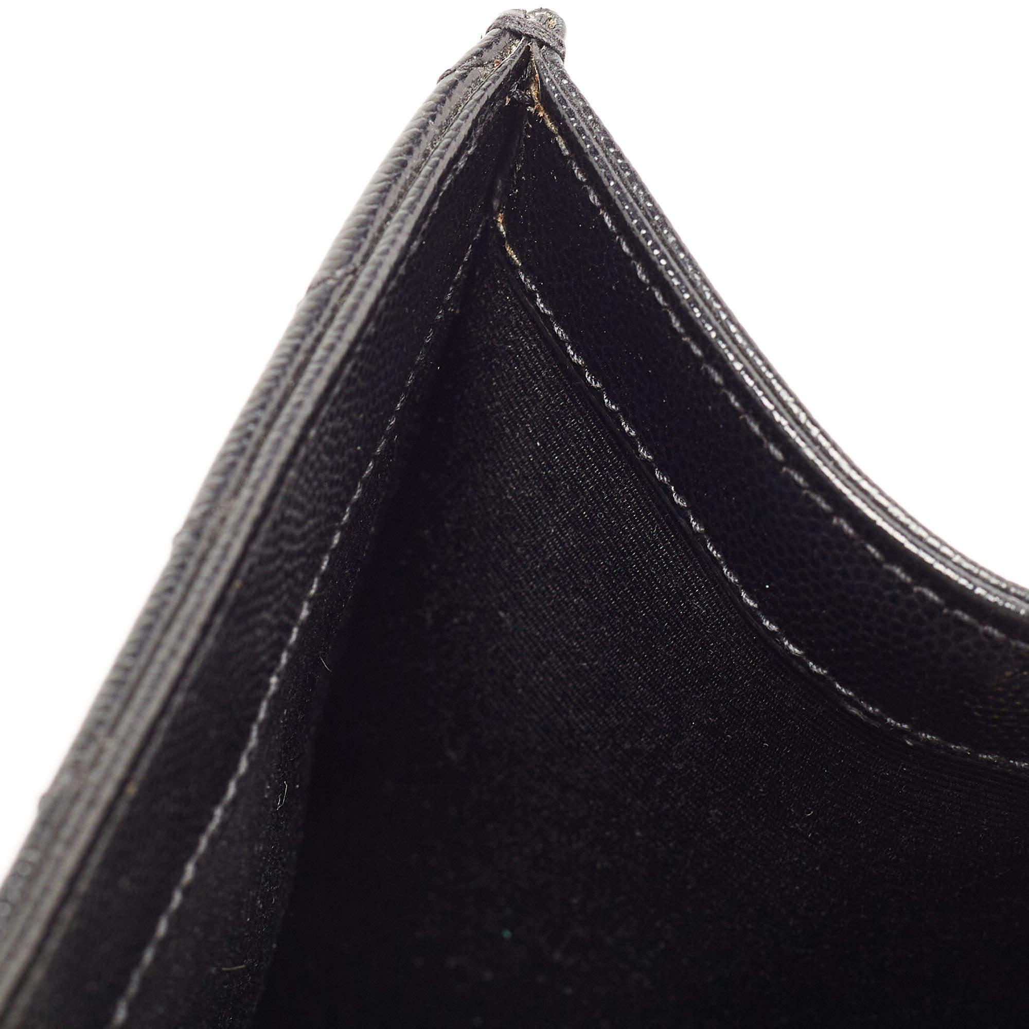 Saint Laurent Black Matelassé Leather Large Monogram Envelope Shoulder Bag 12