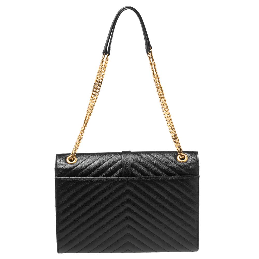 Ysl black envelope bag outlet