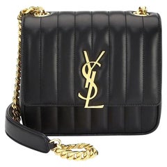 Saint Laurent Vicky MM Borsa a tracolla in pelle matelassé
