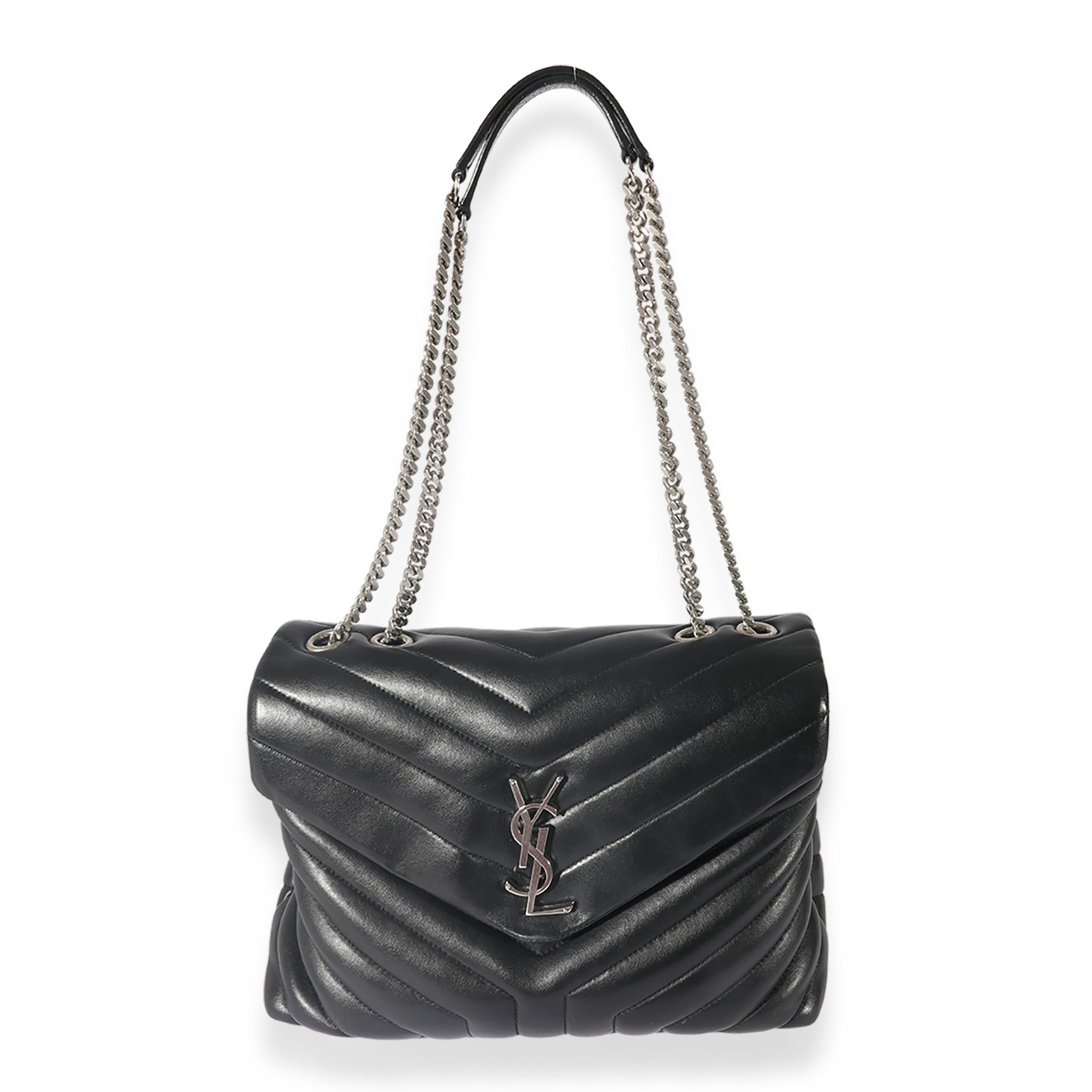 Listing Title: Saint Laurent Black Matelassé Medium LouLou Bag
SKU: 125484
MSRP: 2850.00
Condition: Pre-owned 
Handbag Condition: Very Good
Condition Comments: Very Good Condition. Light scuffing to corners and exterior. Creasing at flap. Scratching