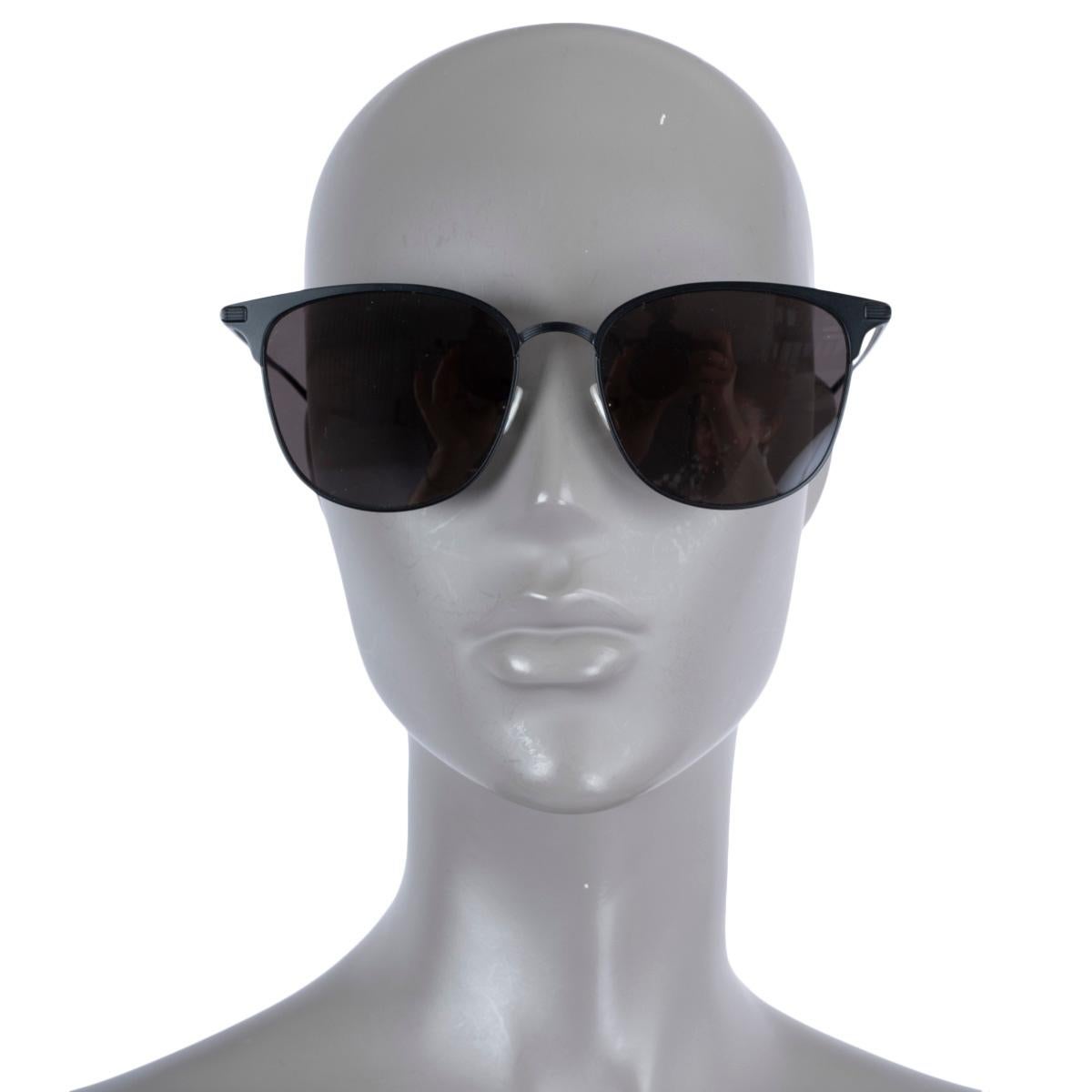 SAINT LAURENT black metal Sunglasses 203/K For Sale 1