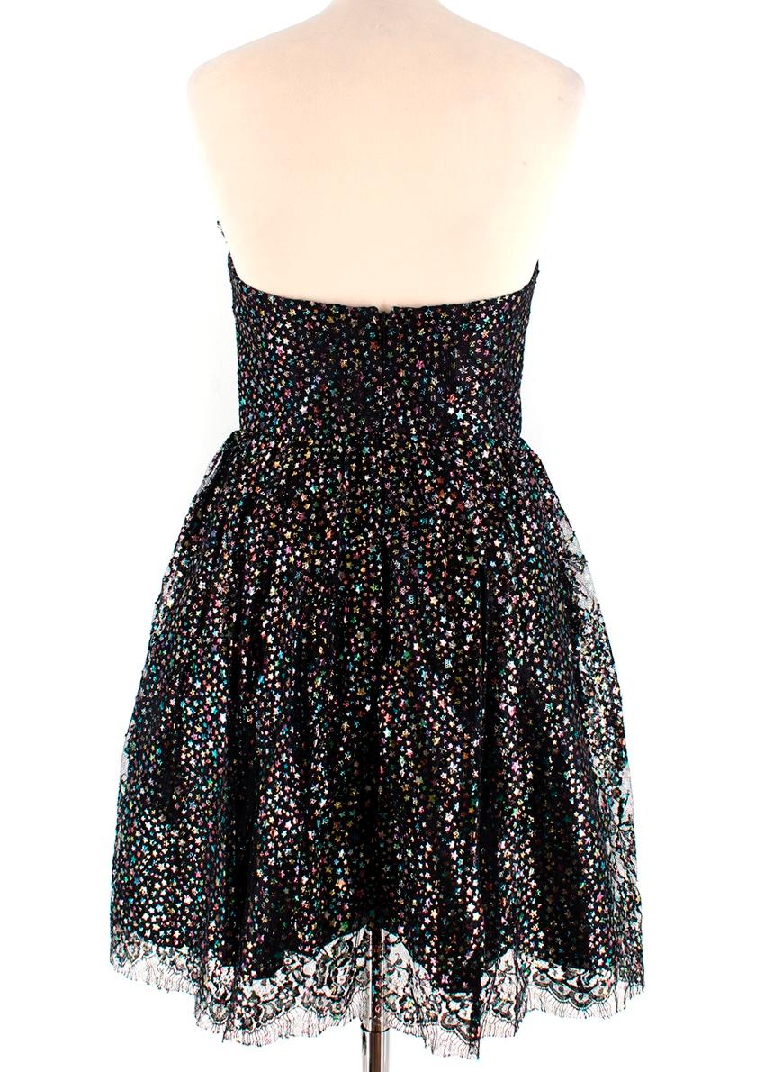 black metallic dress