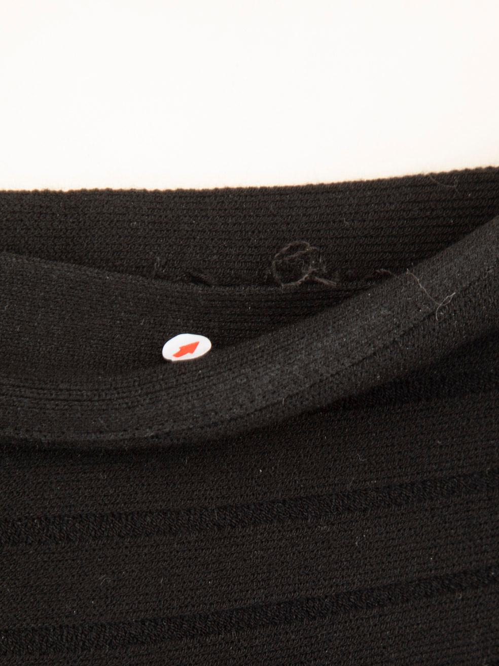 Saint Laurent Black Midi Stretch Skirt Size M In condizioni buone in vendita a London, GB