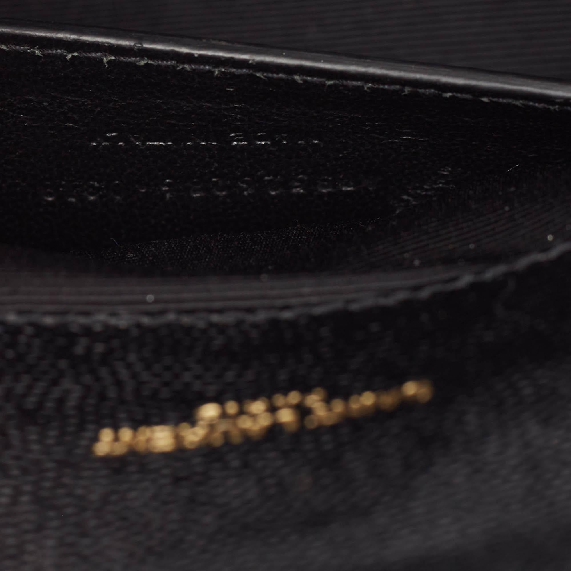 Saint Laurent Black Mix Quilted Leather Small Envelope Shoulder Bag 3