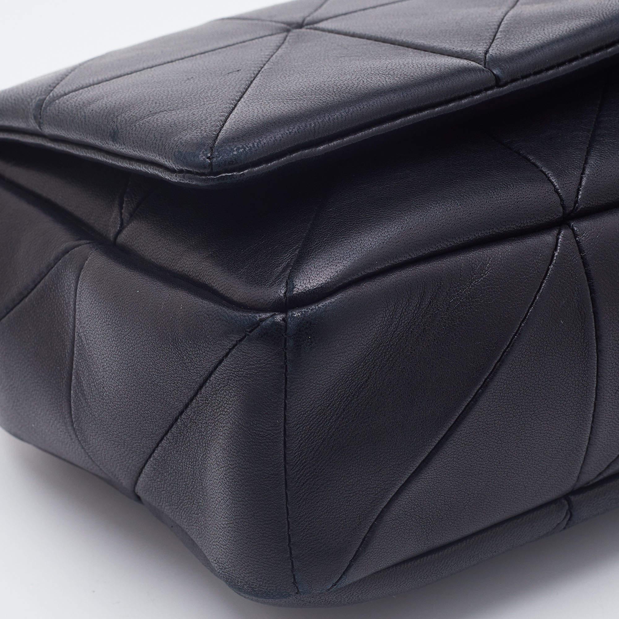 Saint Laurent Black Patchwork Leather Jamie Shoulder Bag 3