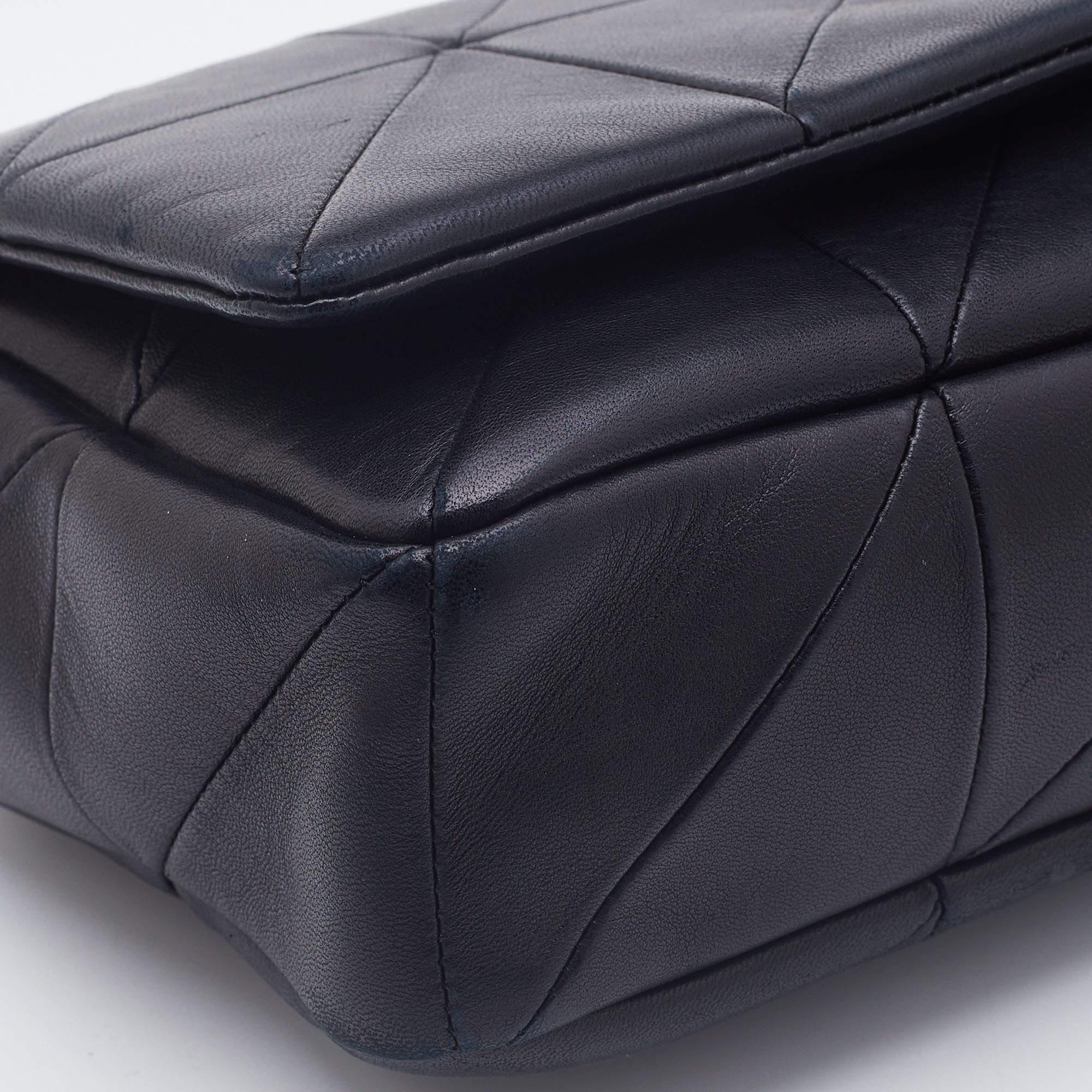 Saint Laurent Black Patchwork Leather Jamie Shoulder Bag 4