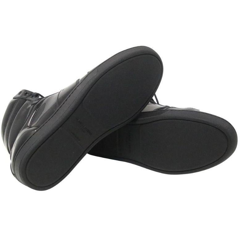 black patent leather tennis shoes