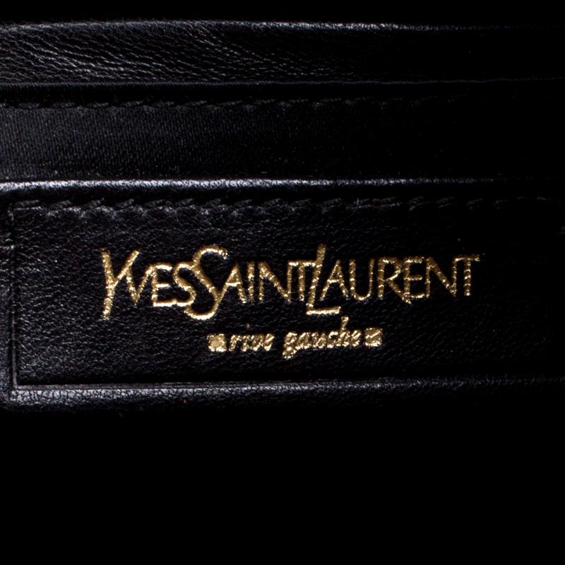 Saint Laurent Black Patent Leather Large Downtown Tote 3