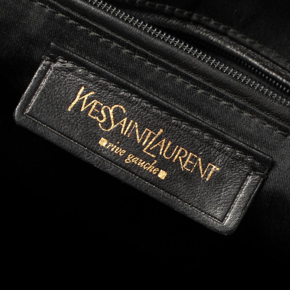 Saint Laurent Black Patent Leather Large Muse Bag 1