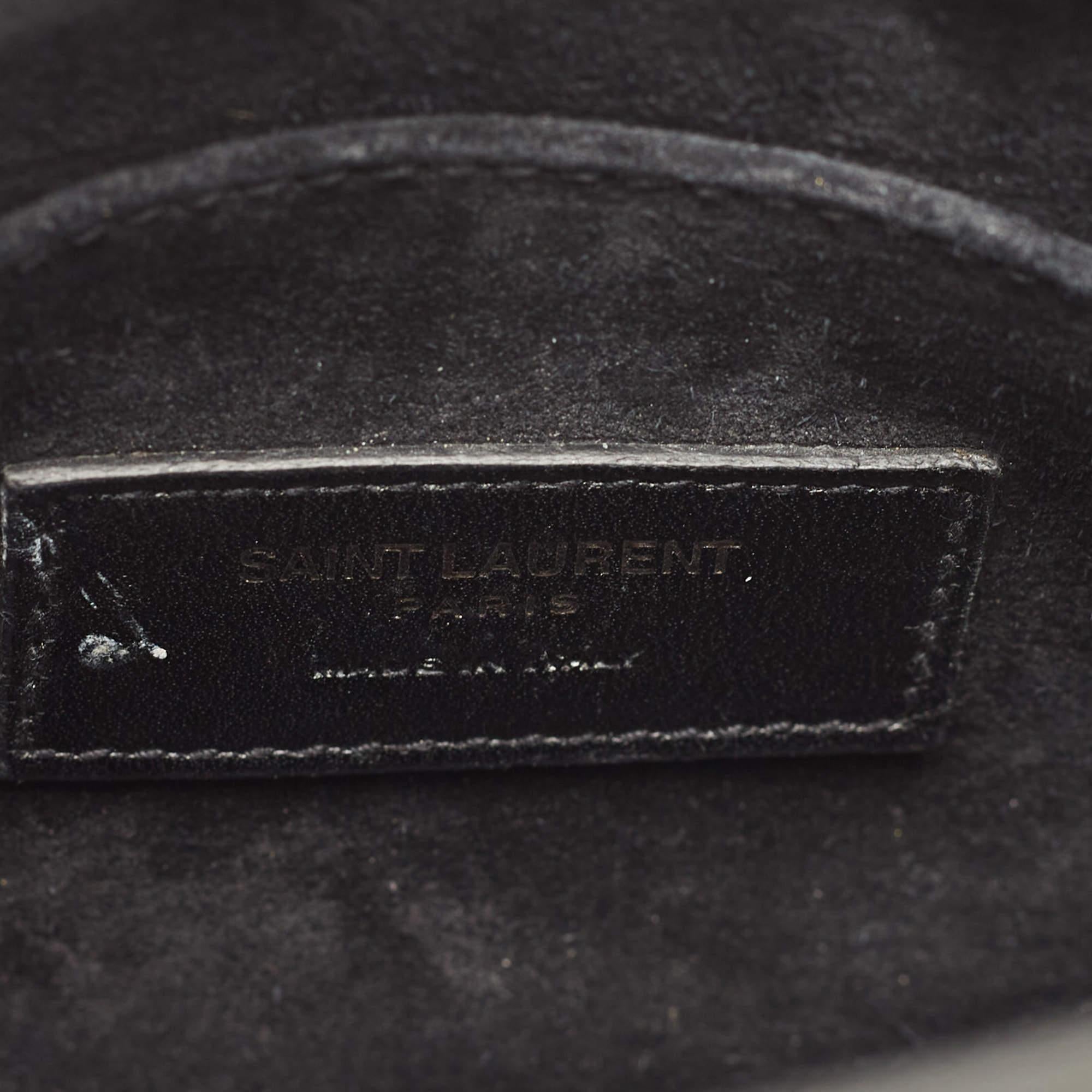 Saint Laurent Black Patent Leather Nano Classic Sac De Jour Tote 4