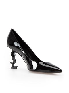 Saint Laurent Black Patent Leather Opyum Pumps Size IT 39.5
