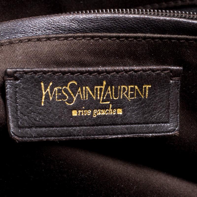 Saint Laurent Black Patent Leather Oversized Muse Satchel 2