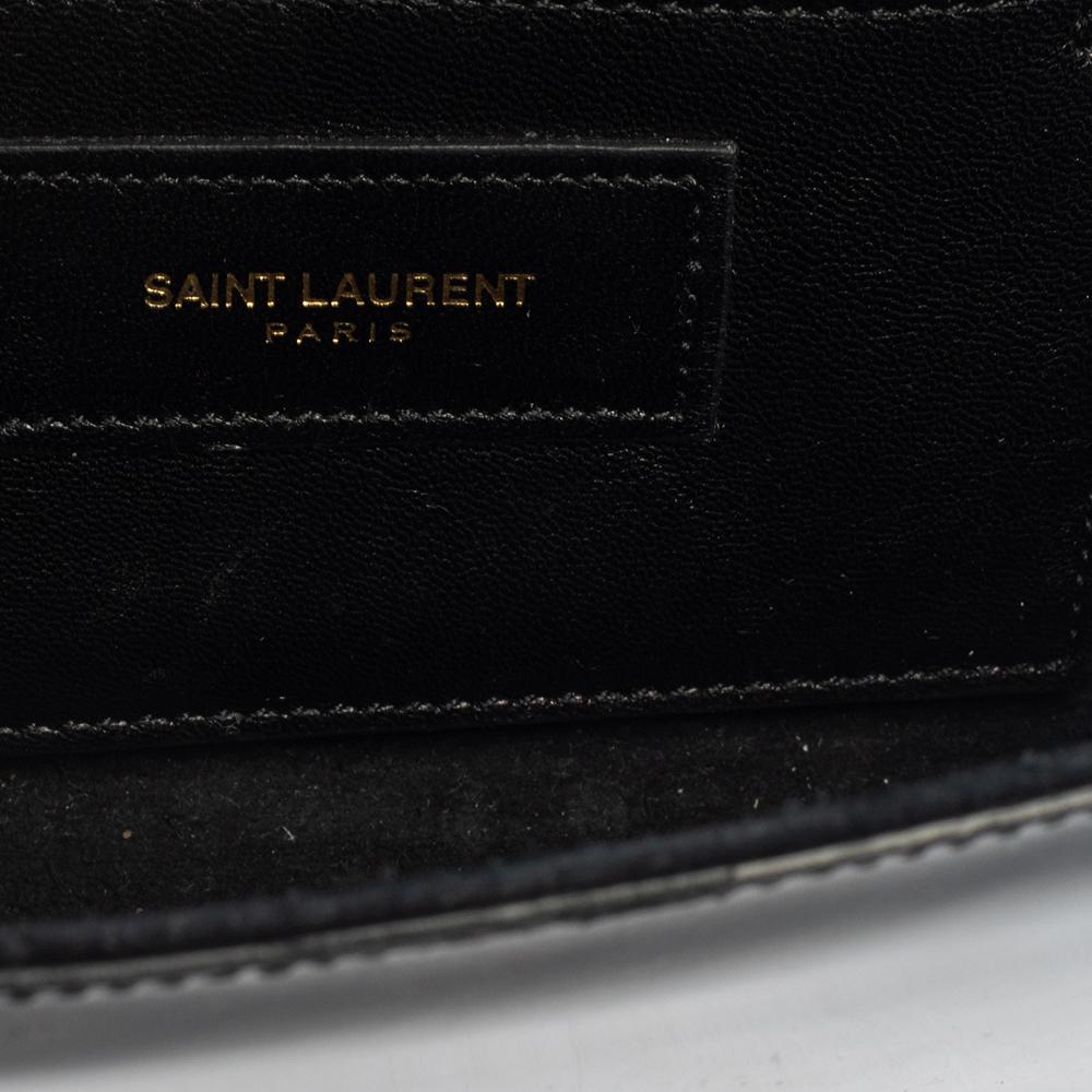 Women's Saint Laurent Black Patent Leather Small Kate Tassel Crossbody Bag