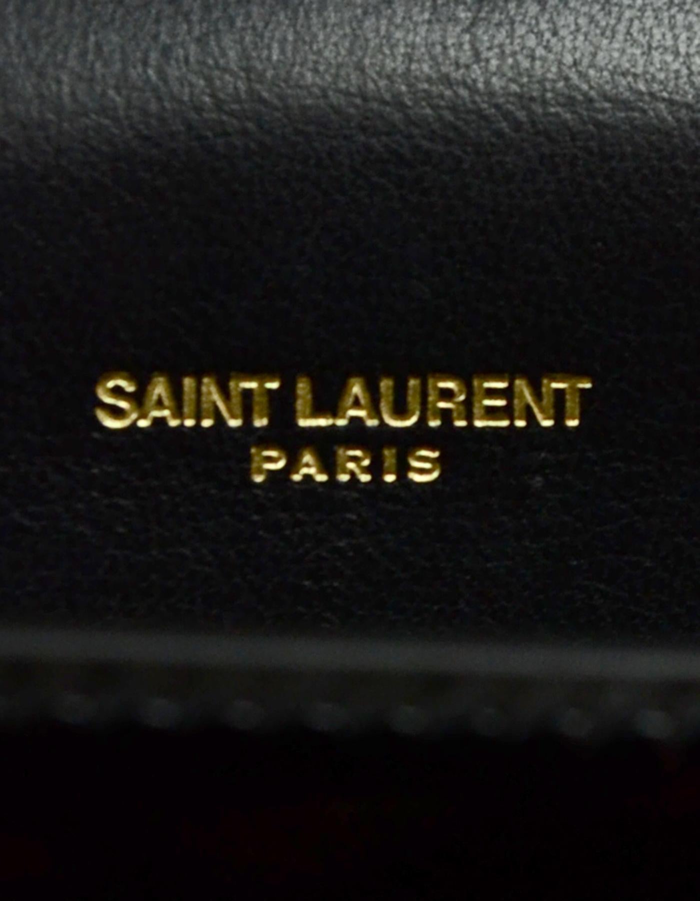 Saint Laurent Black Patent Leather Small Monogram Kate Crossbody Bag 4