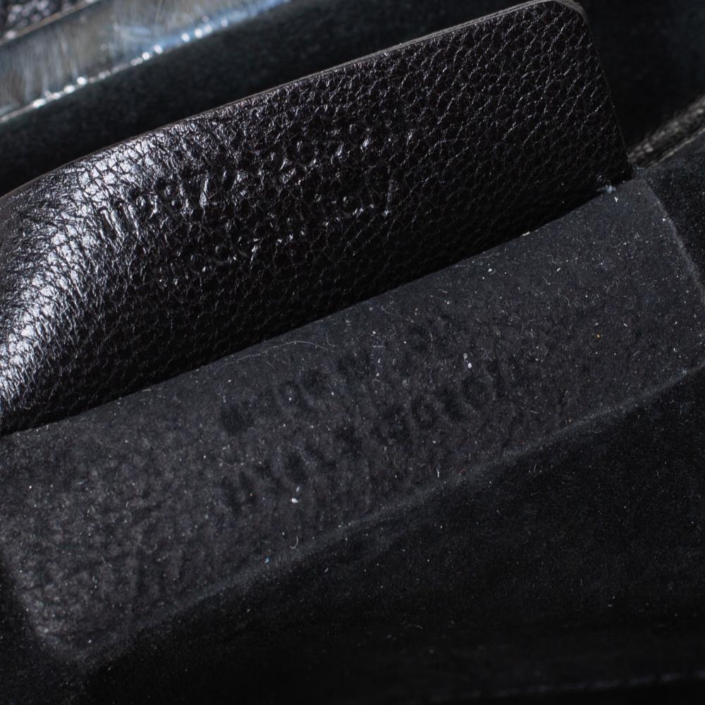 Saint Laurent Black Pleated Leather Lips Flap Shoulder Bag 1