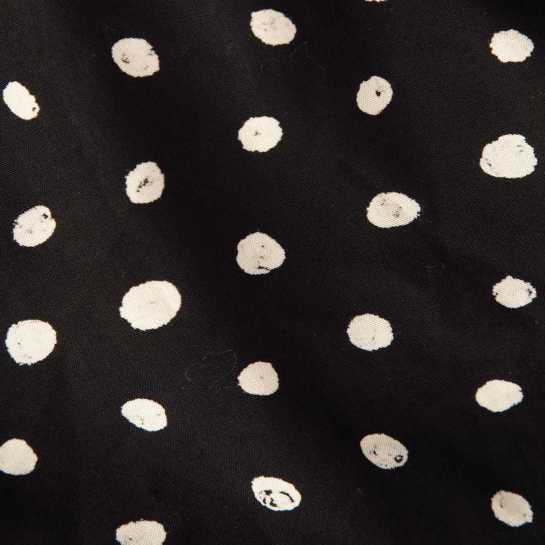 Women's Saint Laurent Black Polka Dot Shirt Size XXL
