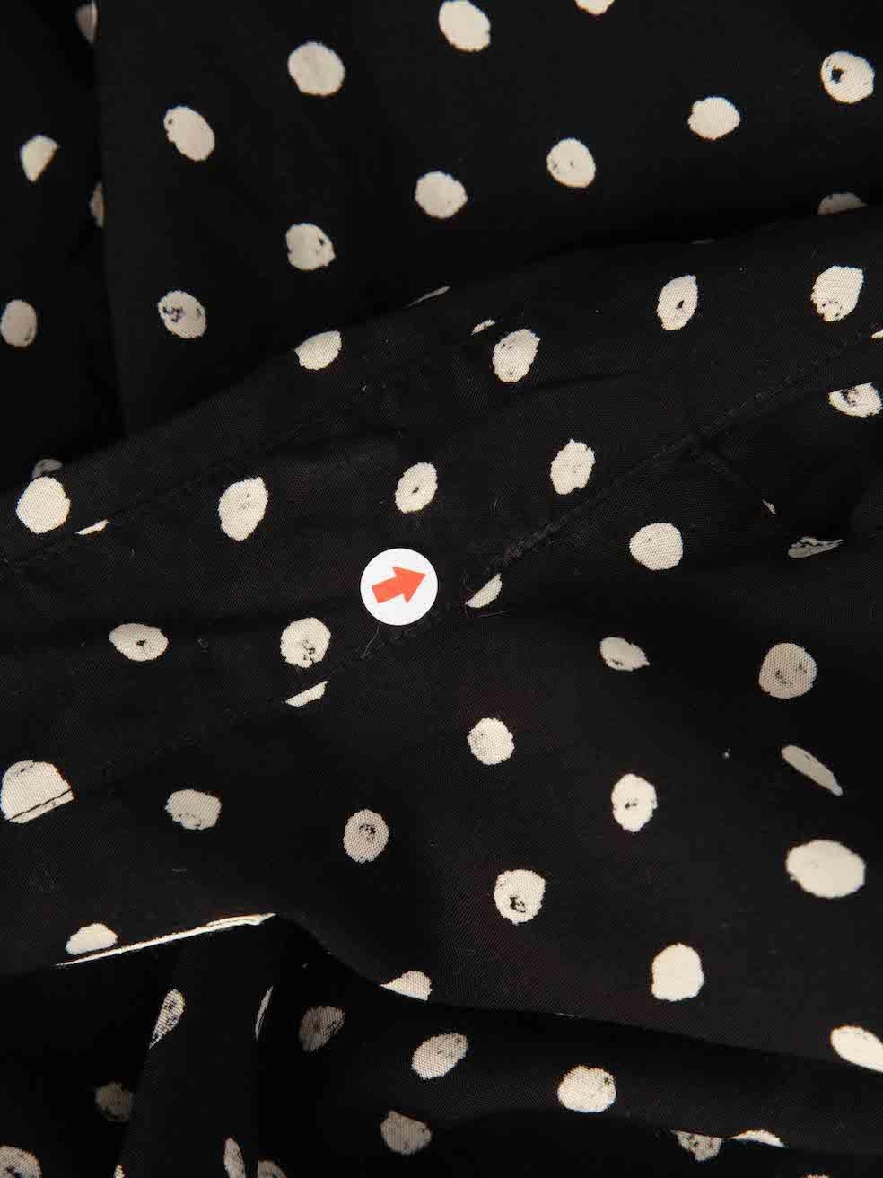 Saint Laurent Black Polka Dot Shirt Size XXL 1