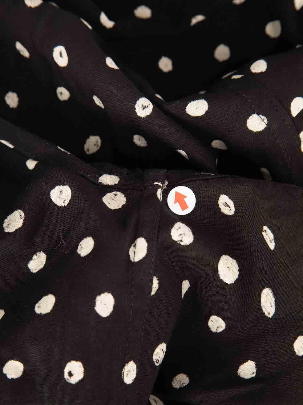 Saint Laurent Black Polka Dot Shirt Size XXL 3