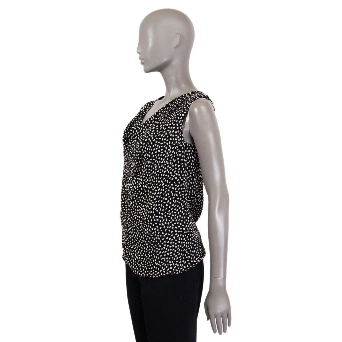 black cowl neck tank top