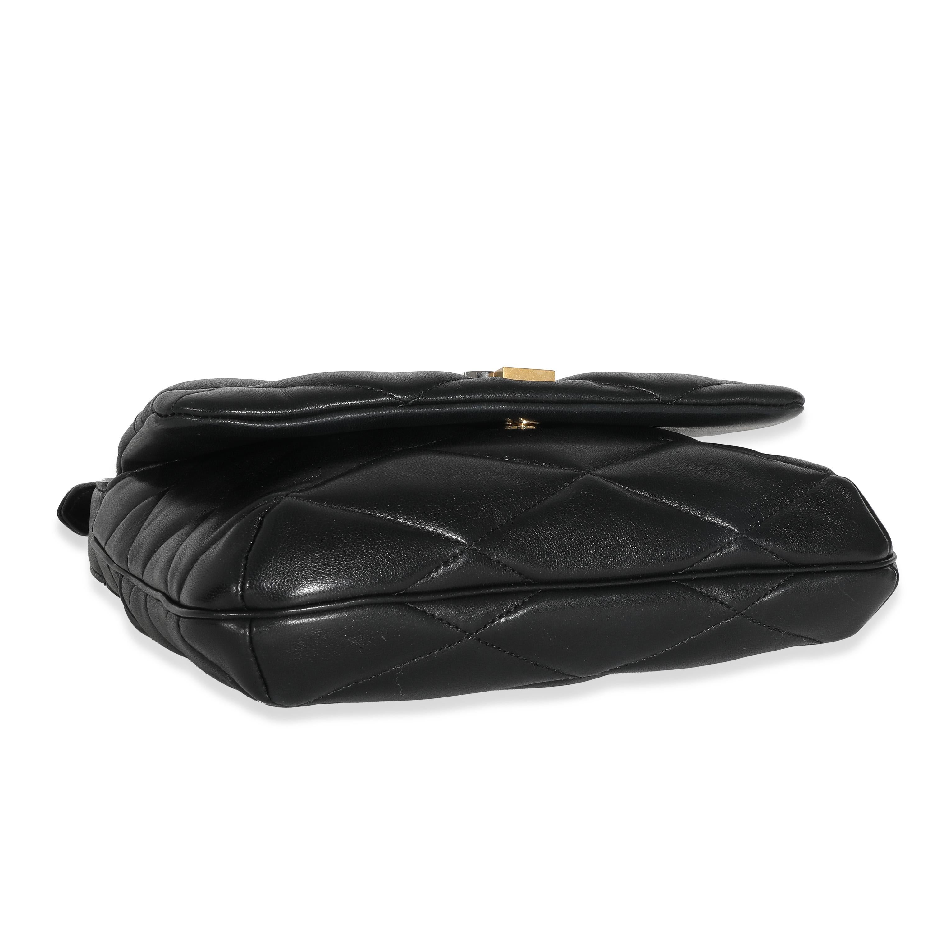 Listing Title: Saint Laurent Black Quilted Lambskin Le 57 Hobo
SKU: 137301
MSRP: 2850.00 USD
Condition: Pre-owned 
Handbag Condition: Excellent
Condition Comments: Item is in excellent condition and displays light signs of wear.  Mild scuffing along