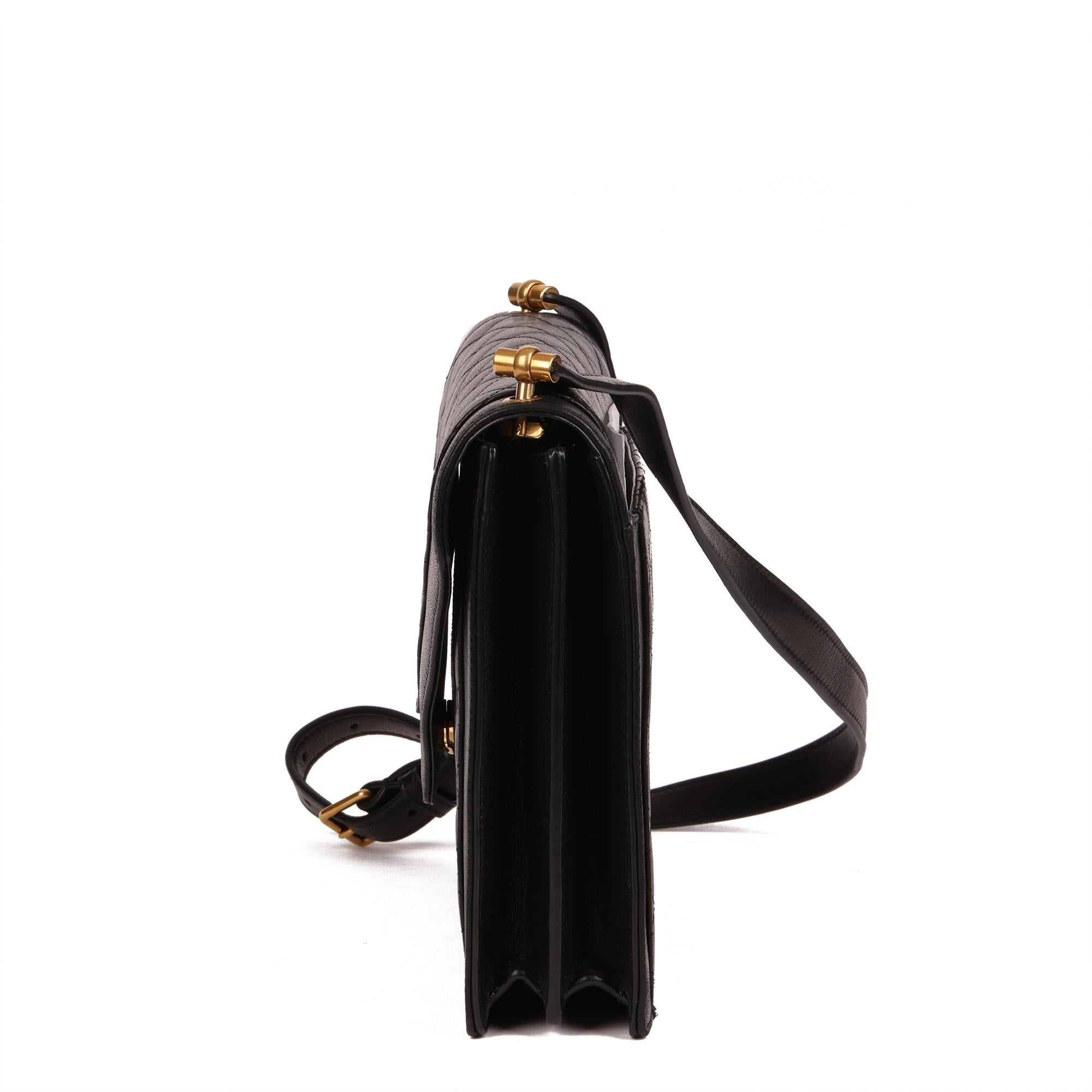 gaby double-flap chain pouch in lambskin