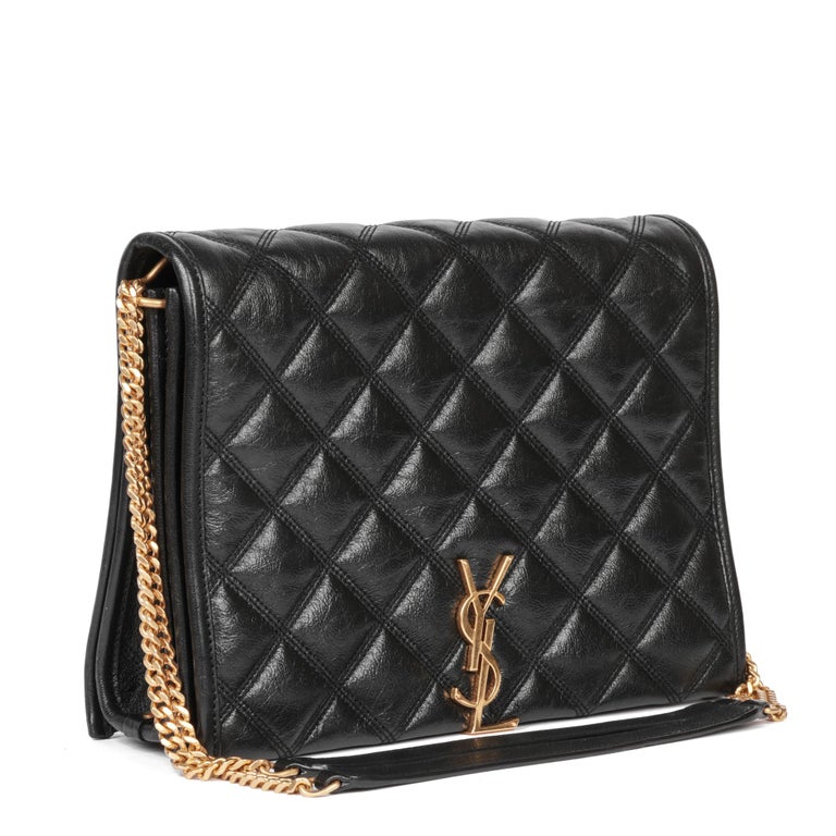BECKY 25 IN RED QUILTED LAMBSKIN GOLD HARDWARE