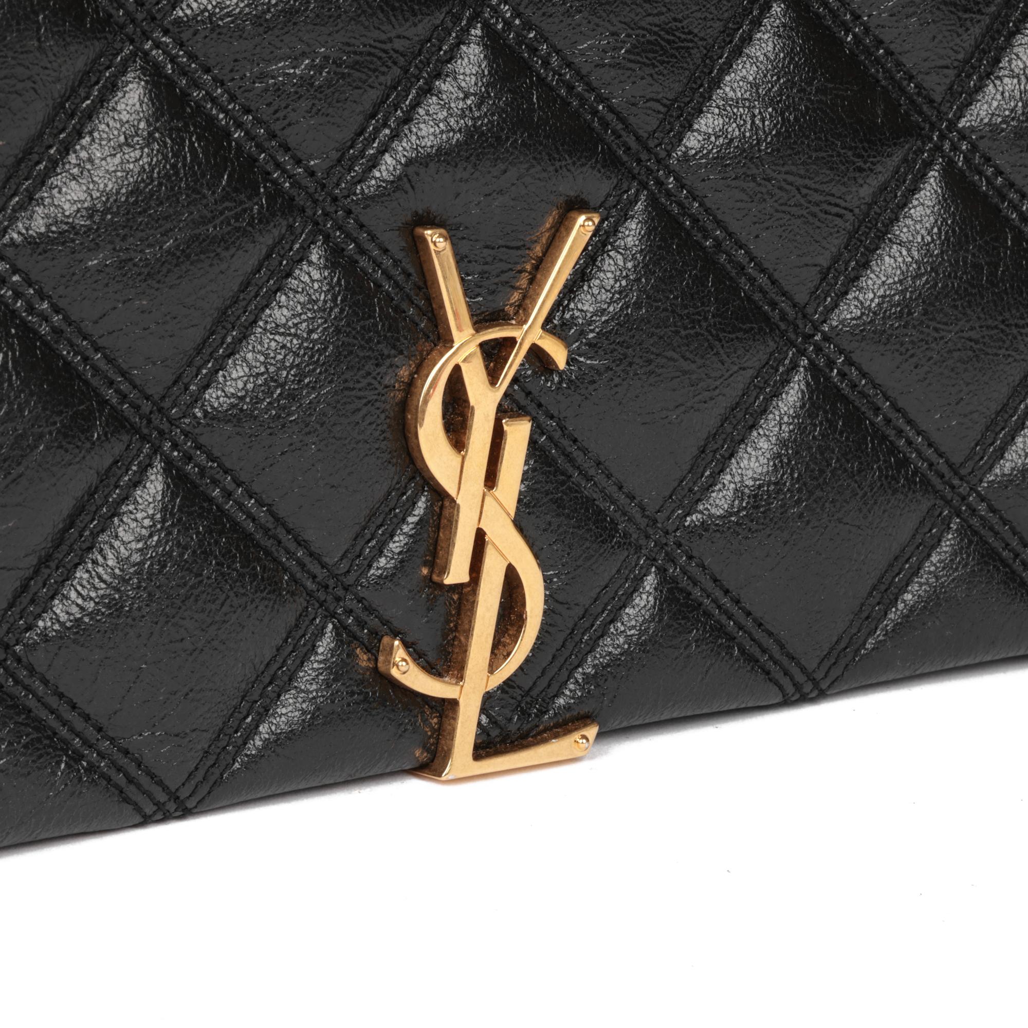 SAINT LAURENT Black Quilted Lambskin Small Becky 2