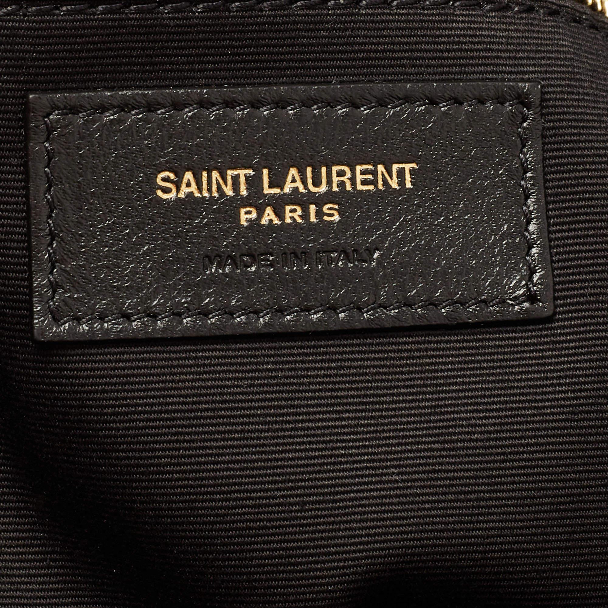 Saint Laurent Black Quilted Leather Maxi Icare Shopping Tote 4